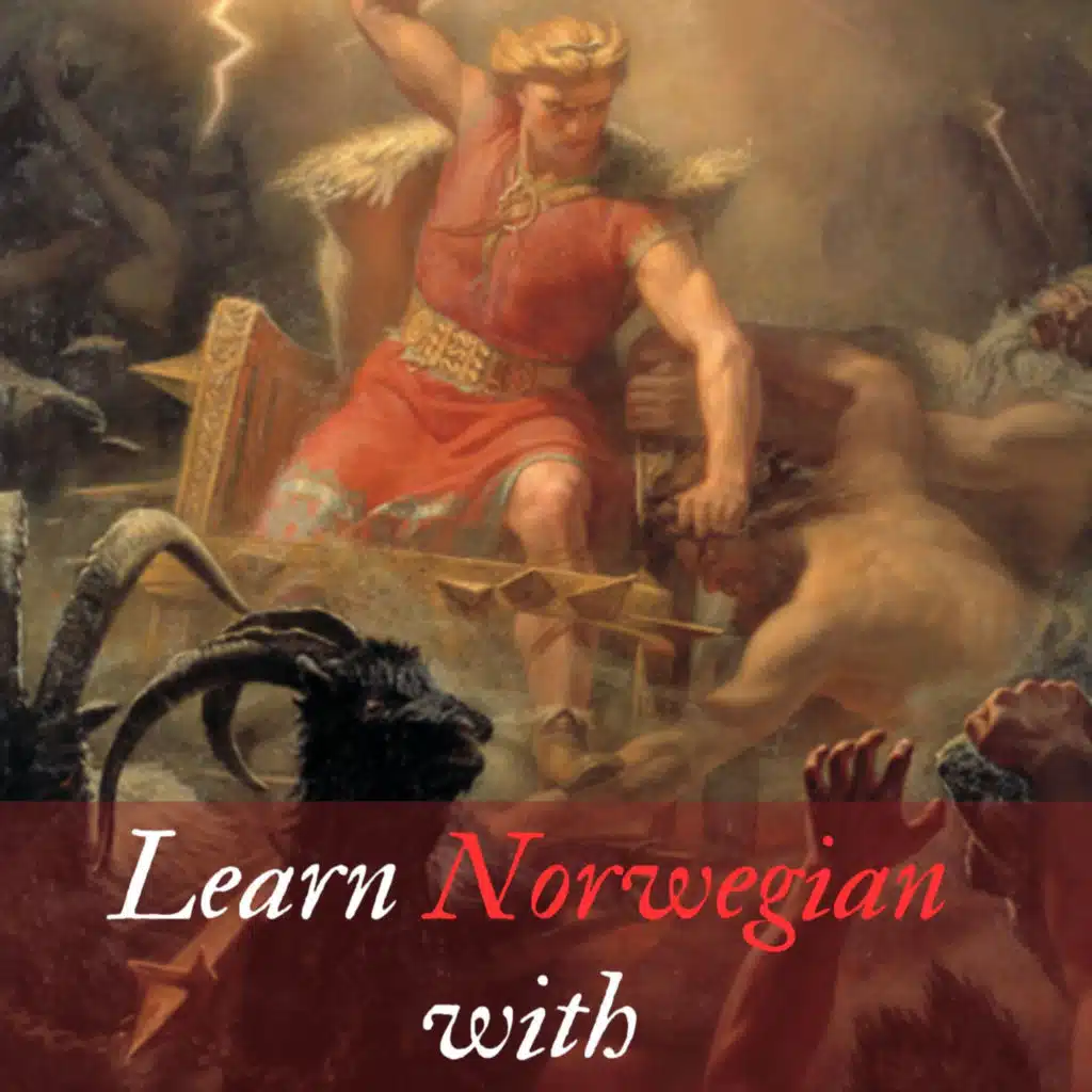 Learn Norwegian with Norse Mythology - Tor fisker Midgardsormen