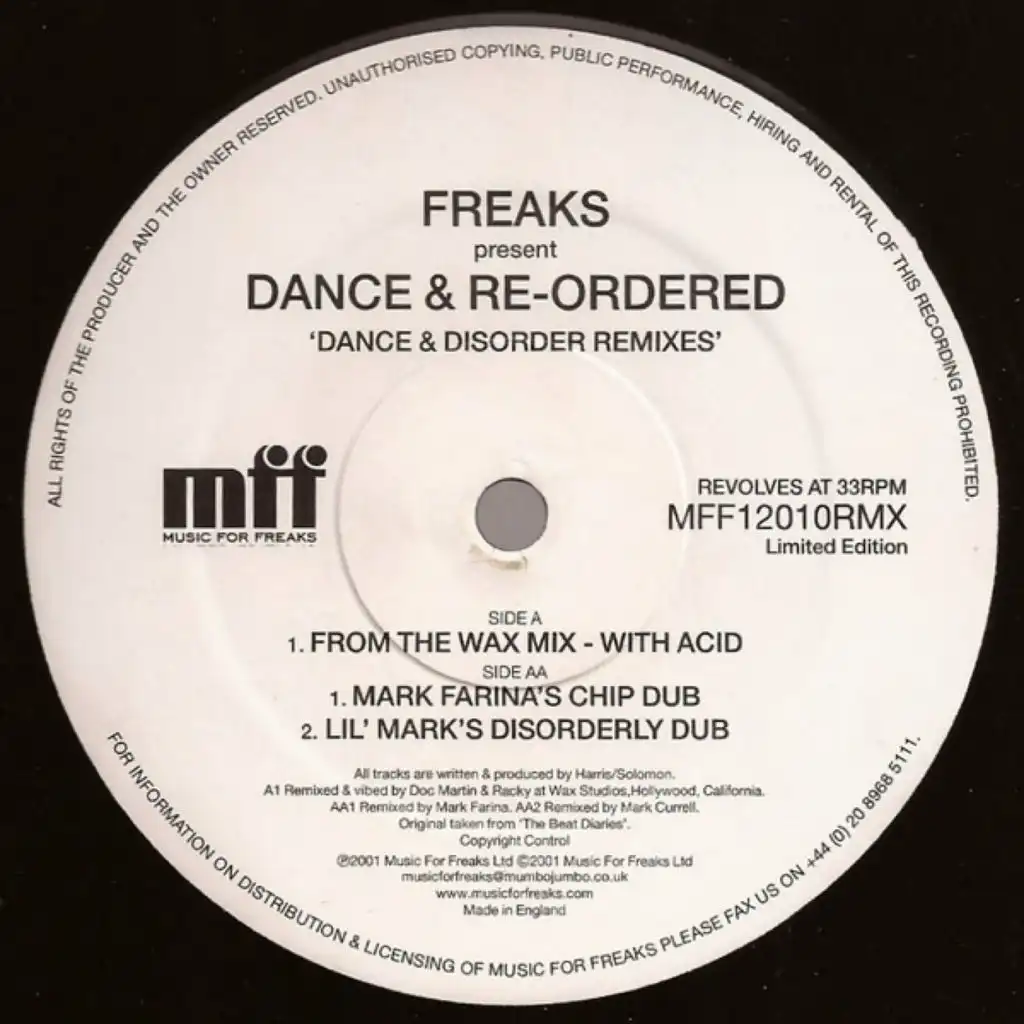 Dance and Re-Ordered (Dance & Disorder Remixes)