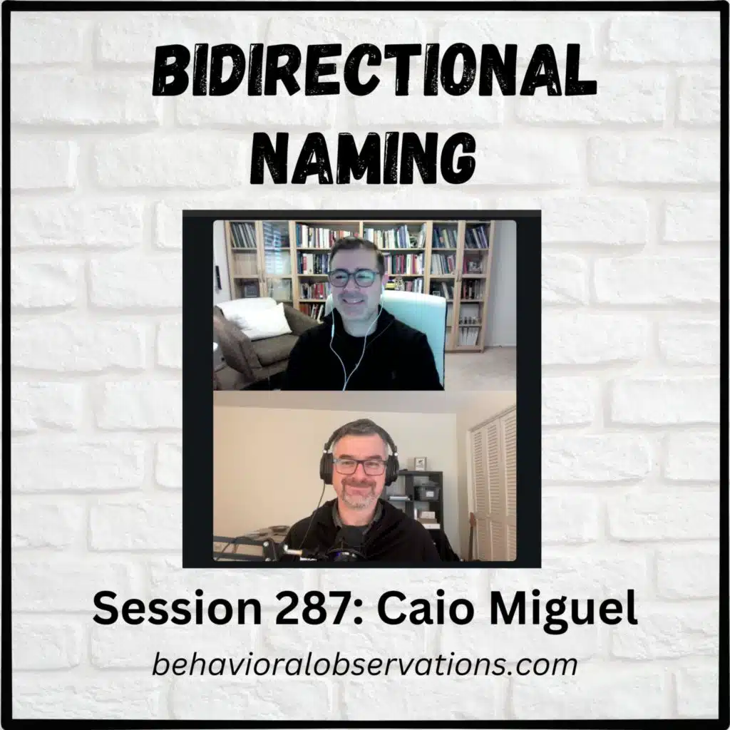 Bidirectional Naming: Session 287 with Caio Miguel