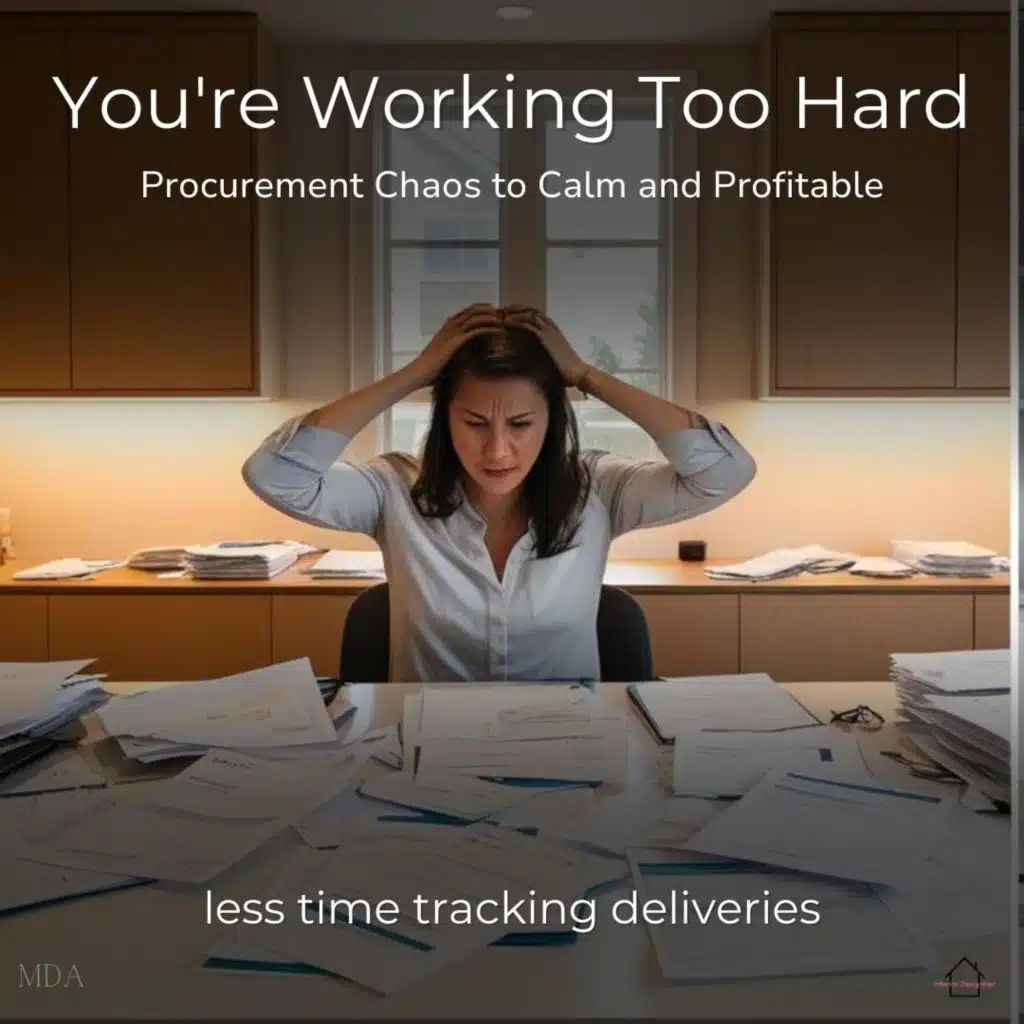 You're Working Too Hard: Interior Design Procurement Doesn't Have to Be This Way | Brittanie Elms