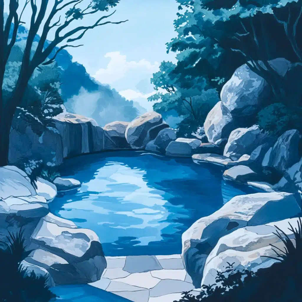 Gently Bubbling Hot Spring