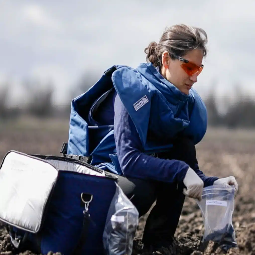 A Woman Scientist Dangerous Work to Rehabilitate Land in Ukraine