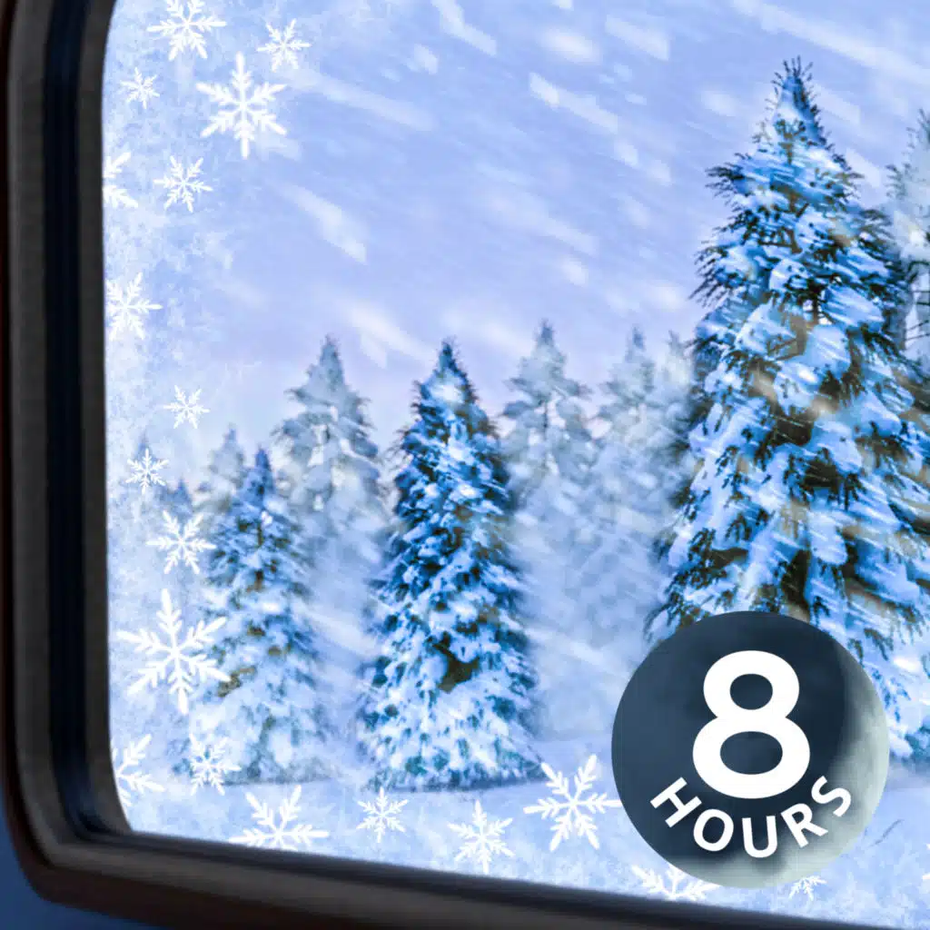 Winter Snowstorm Train Ride 8 Hours | Fall Asleep on Relaxing Railways! 
