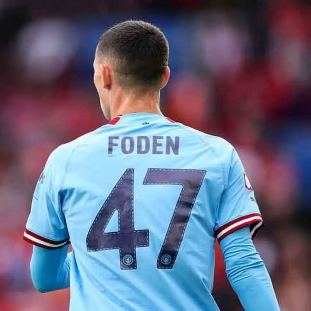 Pourquoi Foden joue avec le numéro 47 ?