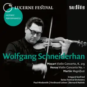 Lucerne Festival Historic Performances: Wolfgang Schneiderhan
