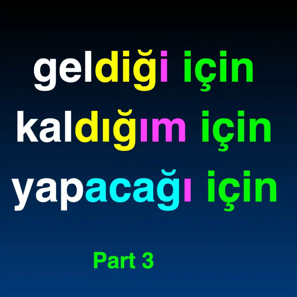"için" in Turkish | Reason & Result | Part 3
