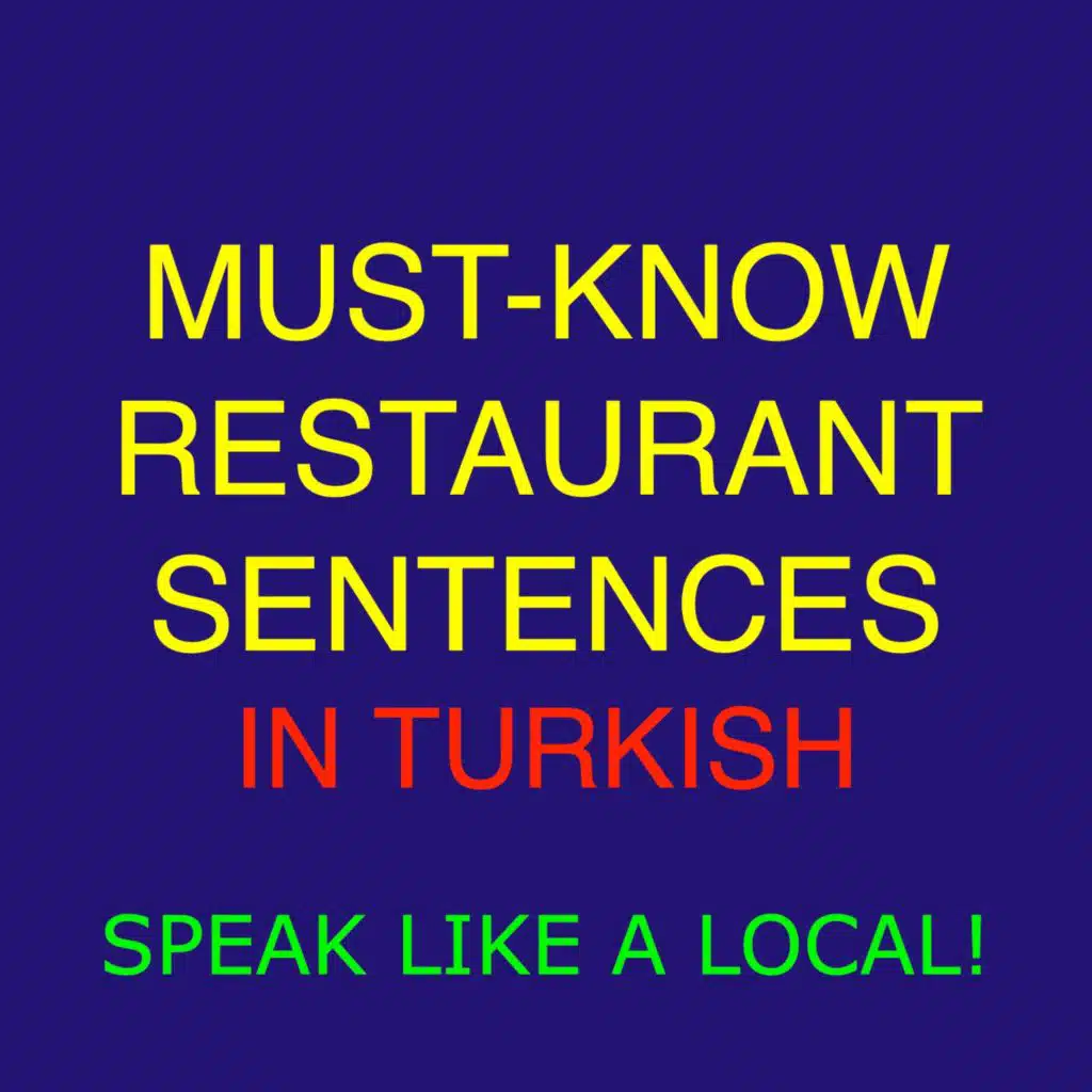 Essential restaurant phrases in Turkish