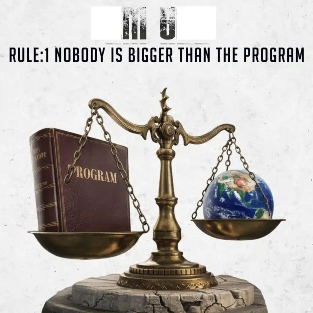 Rule 1: Nobody Is Bigger Than The Program