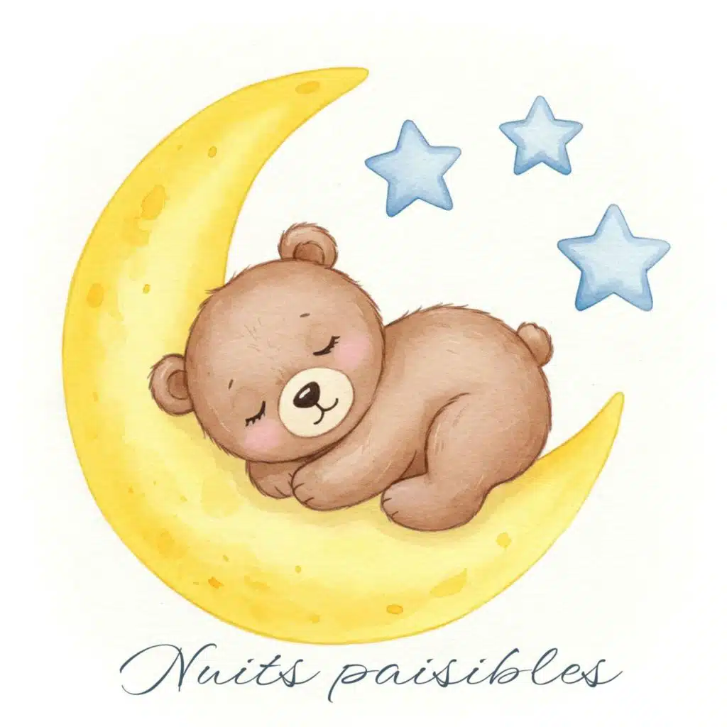 Nuits paisibles: Mélodies pour aider votre petit à s'endormir doucement