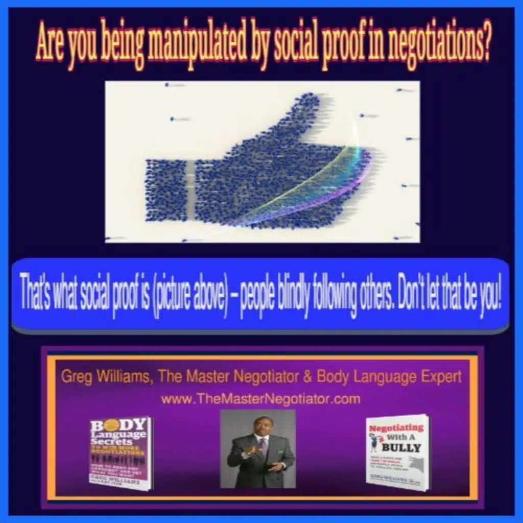 “Leaders Social Proof Advice How To Overcome And Win Negotiations”