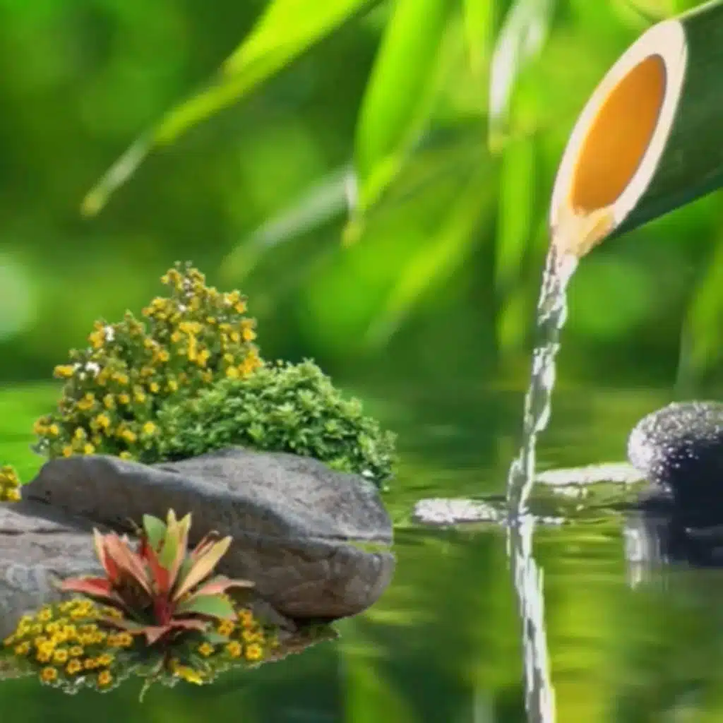 [VIDEO ON SPOTIFY] Energy Cleansing Bamboo Water Sound with Healing Music | SoundSky RWS