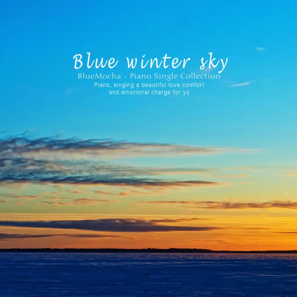 Blue winter sky