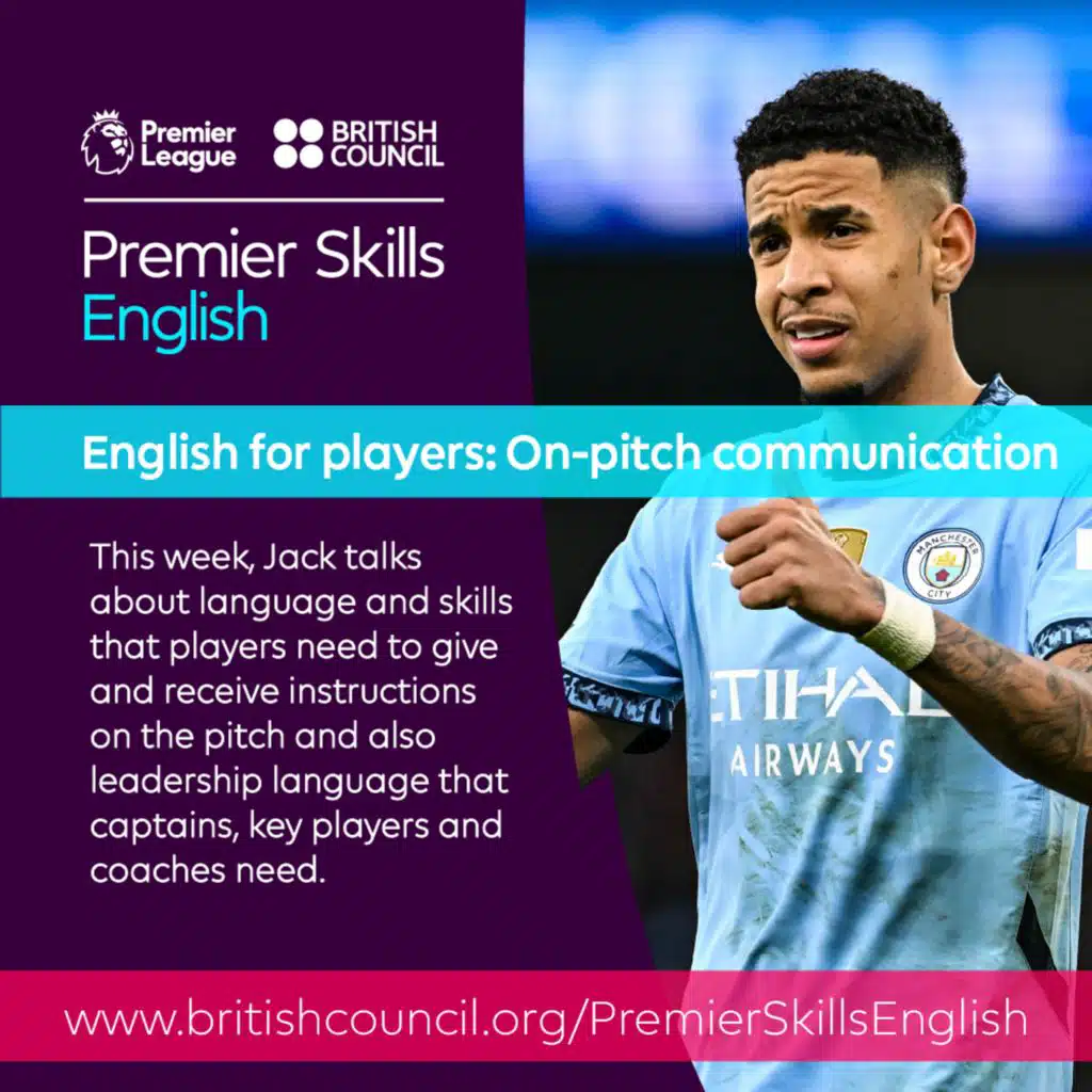 Premier Skills English - English for players - On-pitch communication