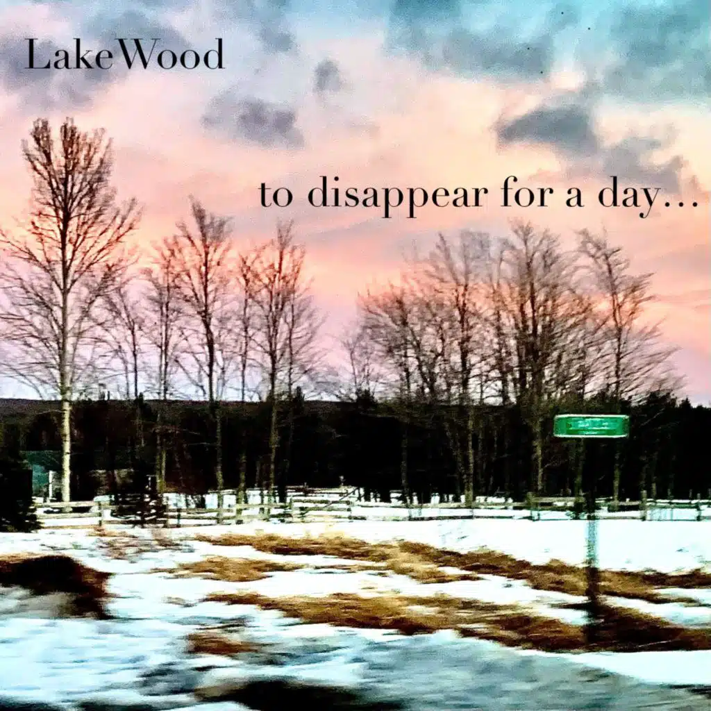 to disappear for a day...