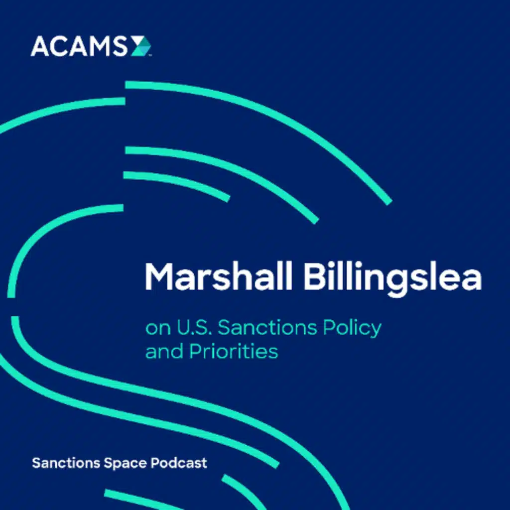 Marshall Billingslea on U.S. Sanctions Policy and Priorities