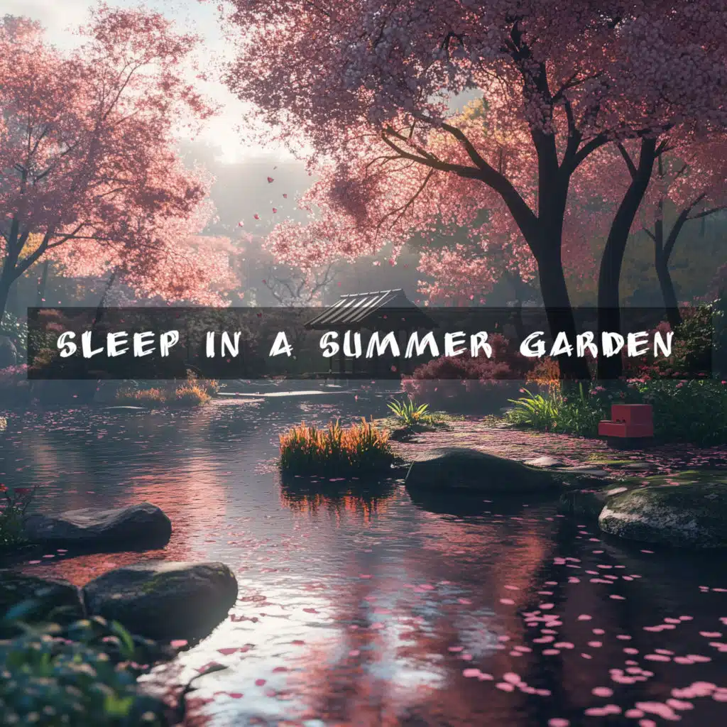 Sleep in a summer garden