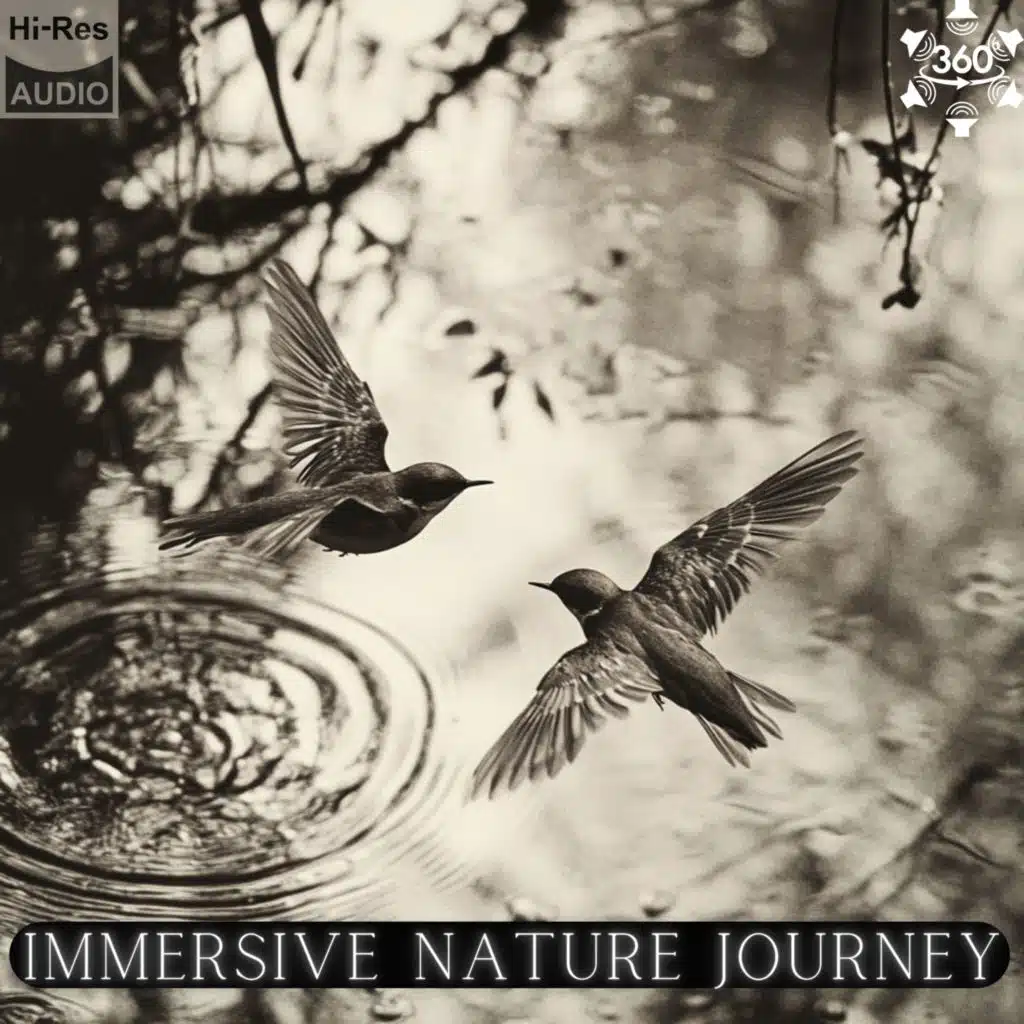 A 5 Minute Walk Through Bird Sanctuary with Water Surround Sound Audio