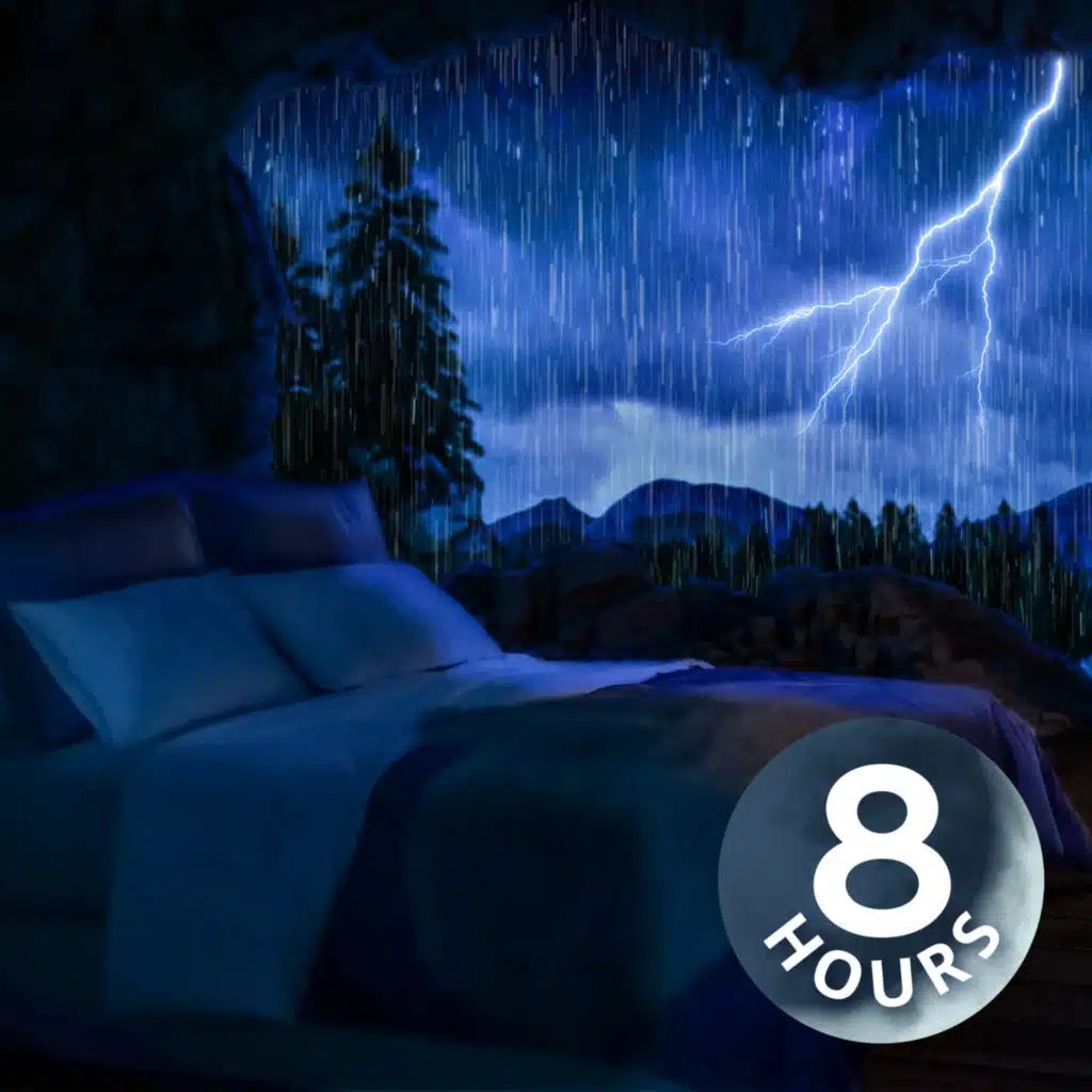 Rain Sounds for Sleeping + Thunder | Relax with a Thunderstorm 8 Hour