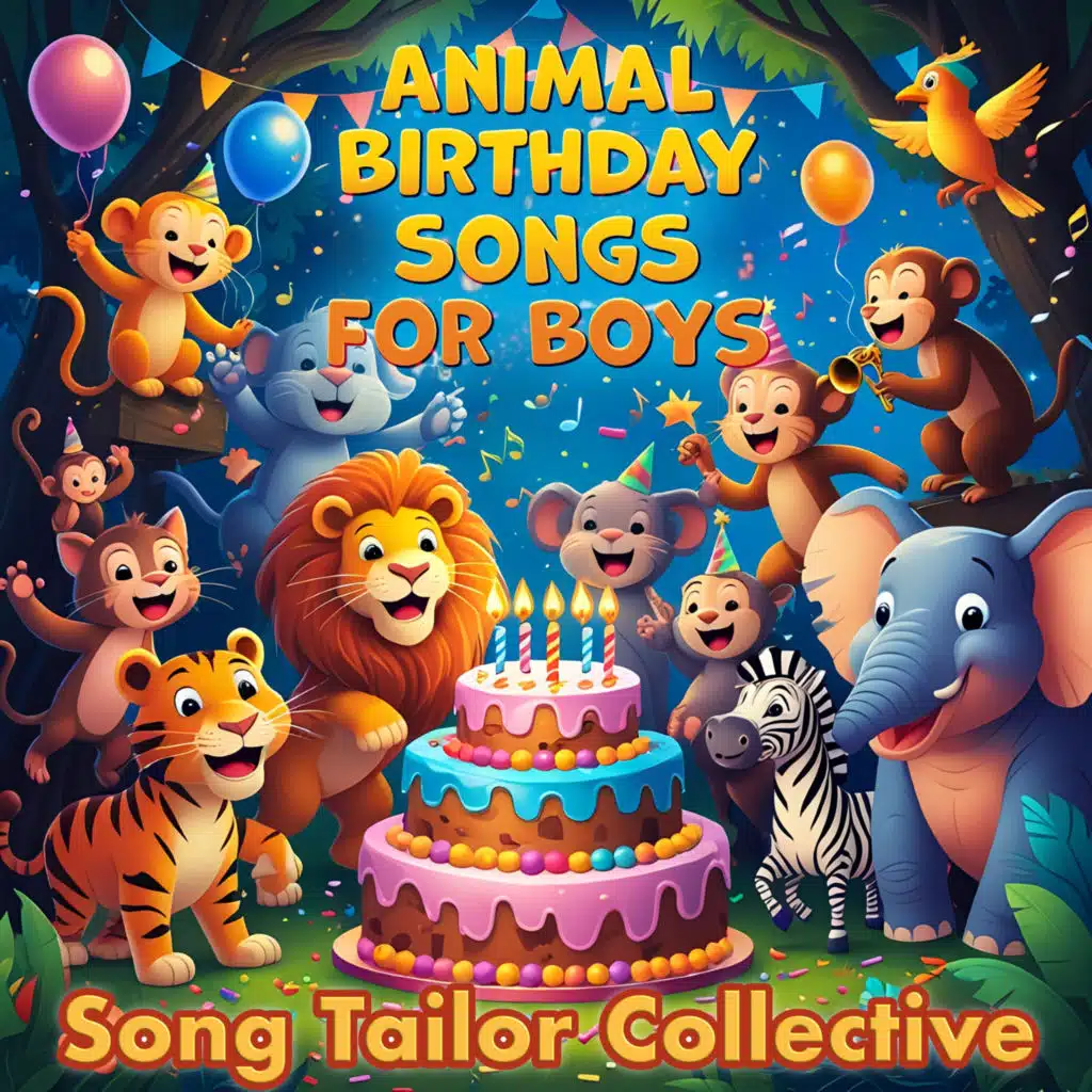 Animal Birthday Songs for Boys (Vol. 1)