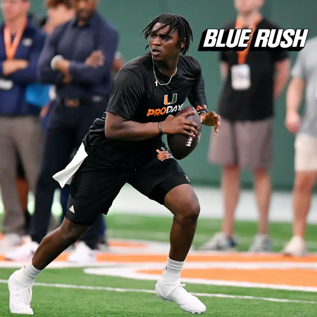 Breaking down Cam Ward's Pro Day | Blue Rush Live
