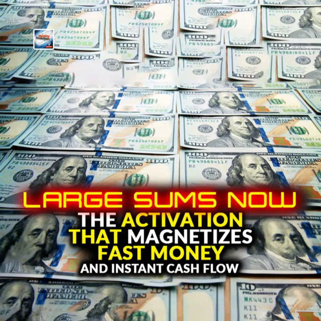 LARGE SUMS NOW The Activation That Magnetizes Fast Money And Instant Cash Flow