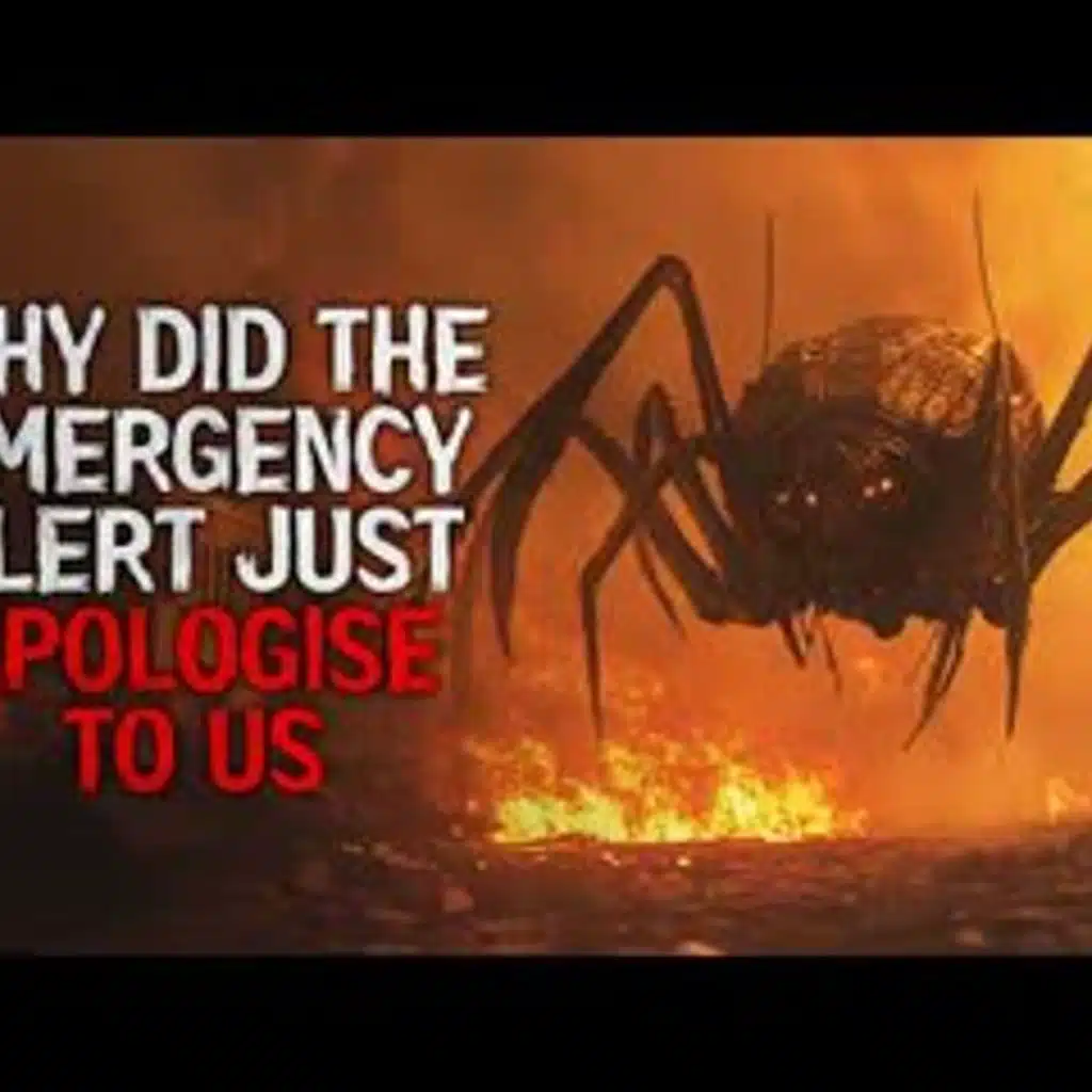 "Why did the emergency alert just apologise to us?"  Creepypasta