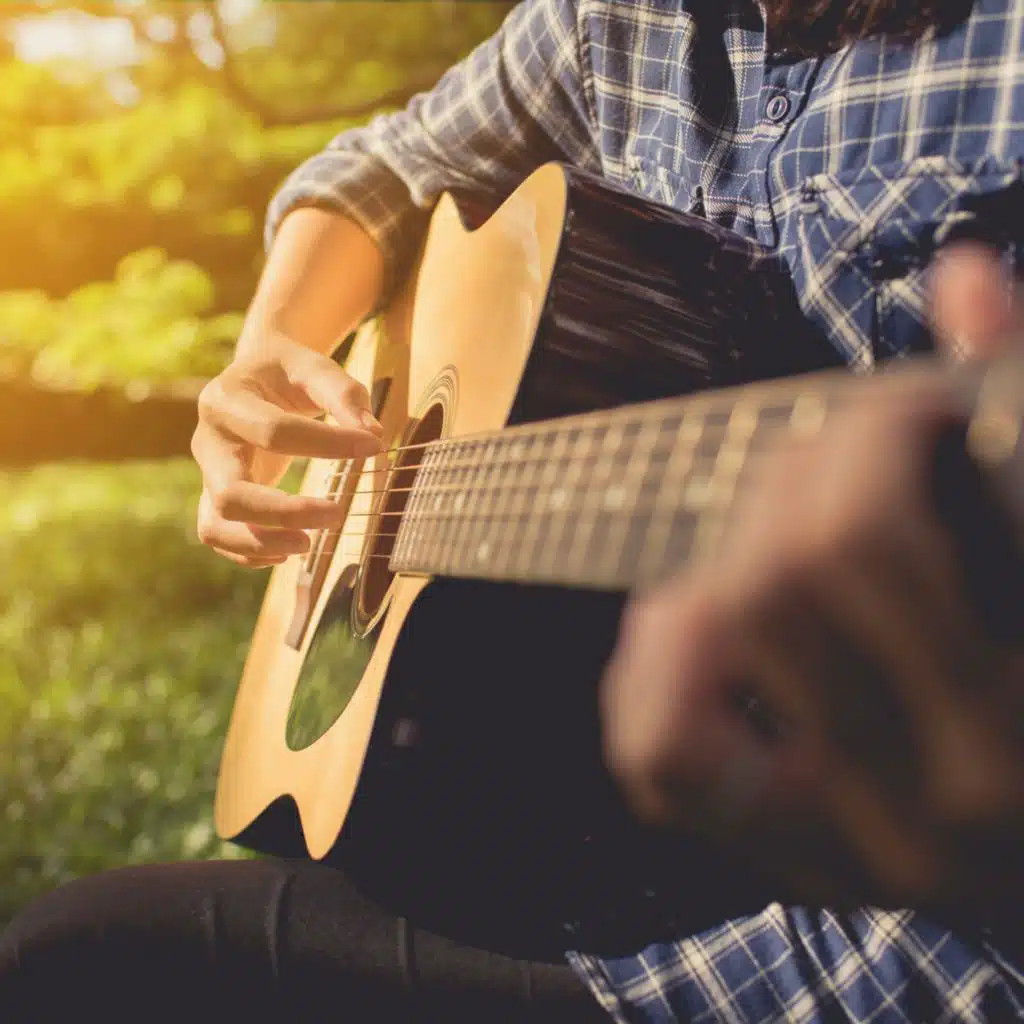 Peaceful Guitar Feline Echoes