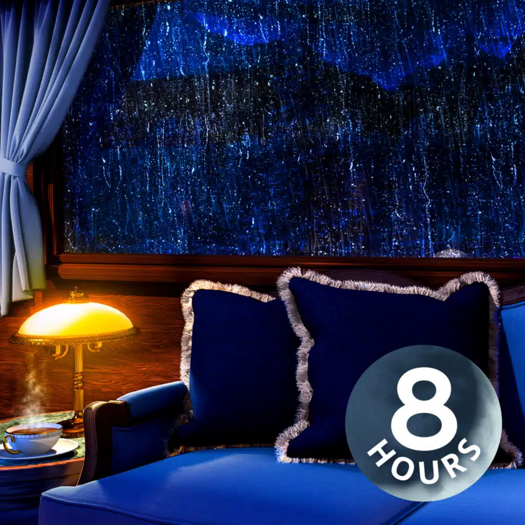 Train Sounds & Rain Noise for Sleeping | 8 Hour