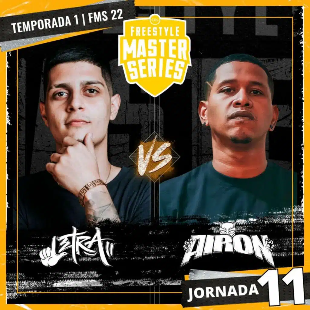 Letra Vs Airon - FMS COLOMBIA T1 2022 Jornada 11 (Live)