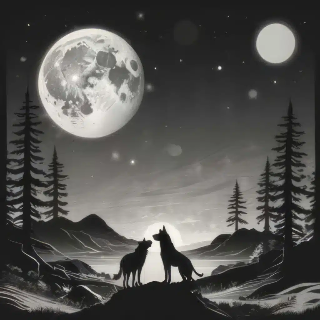 Barking at the moon.