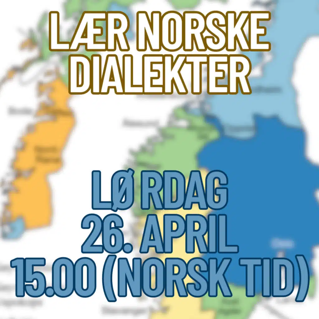 Digitalt dialektkurs live 26. april kl. 15.00