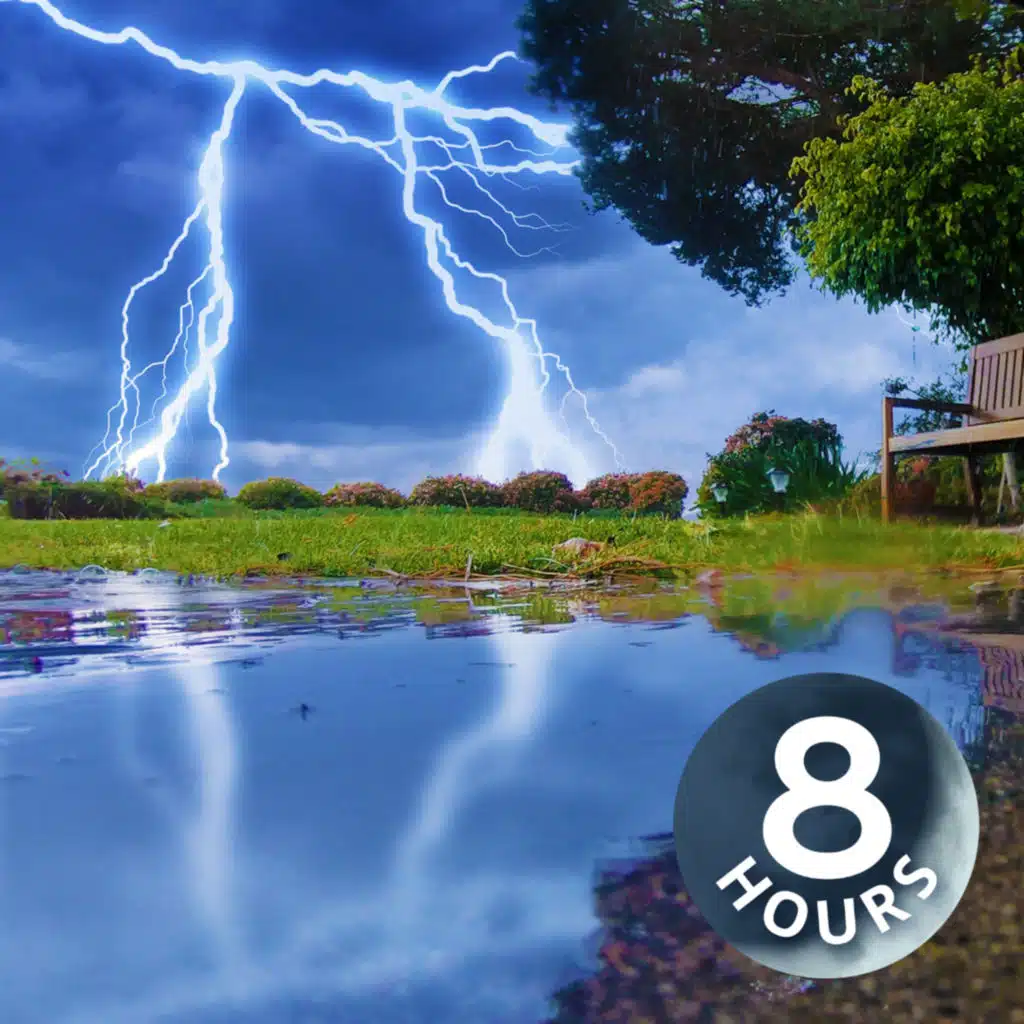 Thunderstorm Sounds for Sleeping I with Steady Rain White Noise 8 Hours