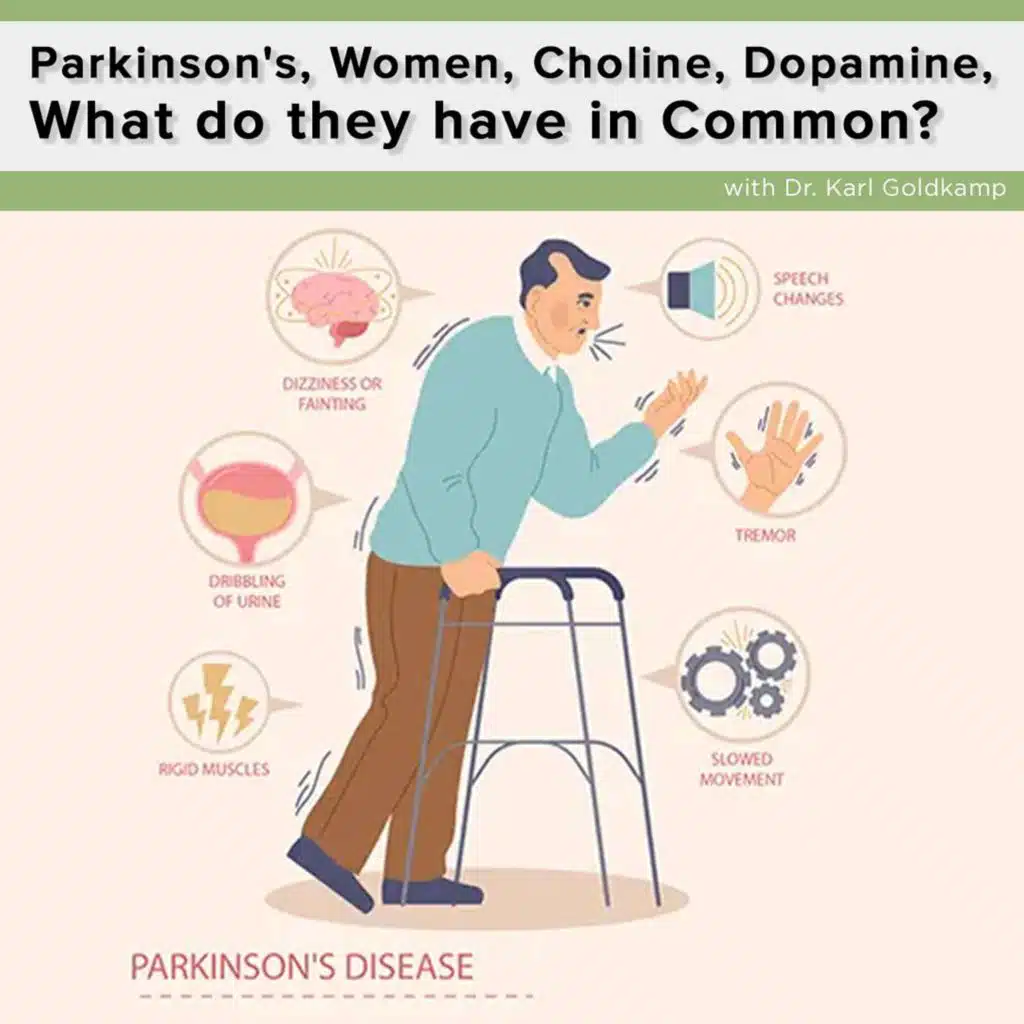 Parkinson's, Women, Choline, Dopamine, What do they have in Common?