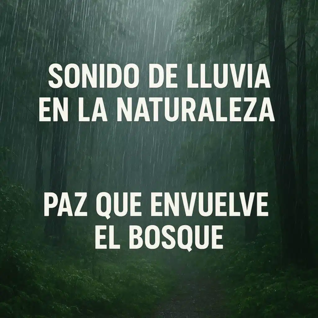 Sonido de Lluvia en la Naturaleza, Susurros de un Día de Lluvia