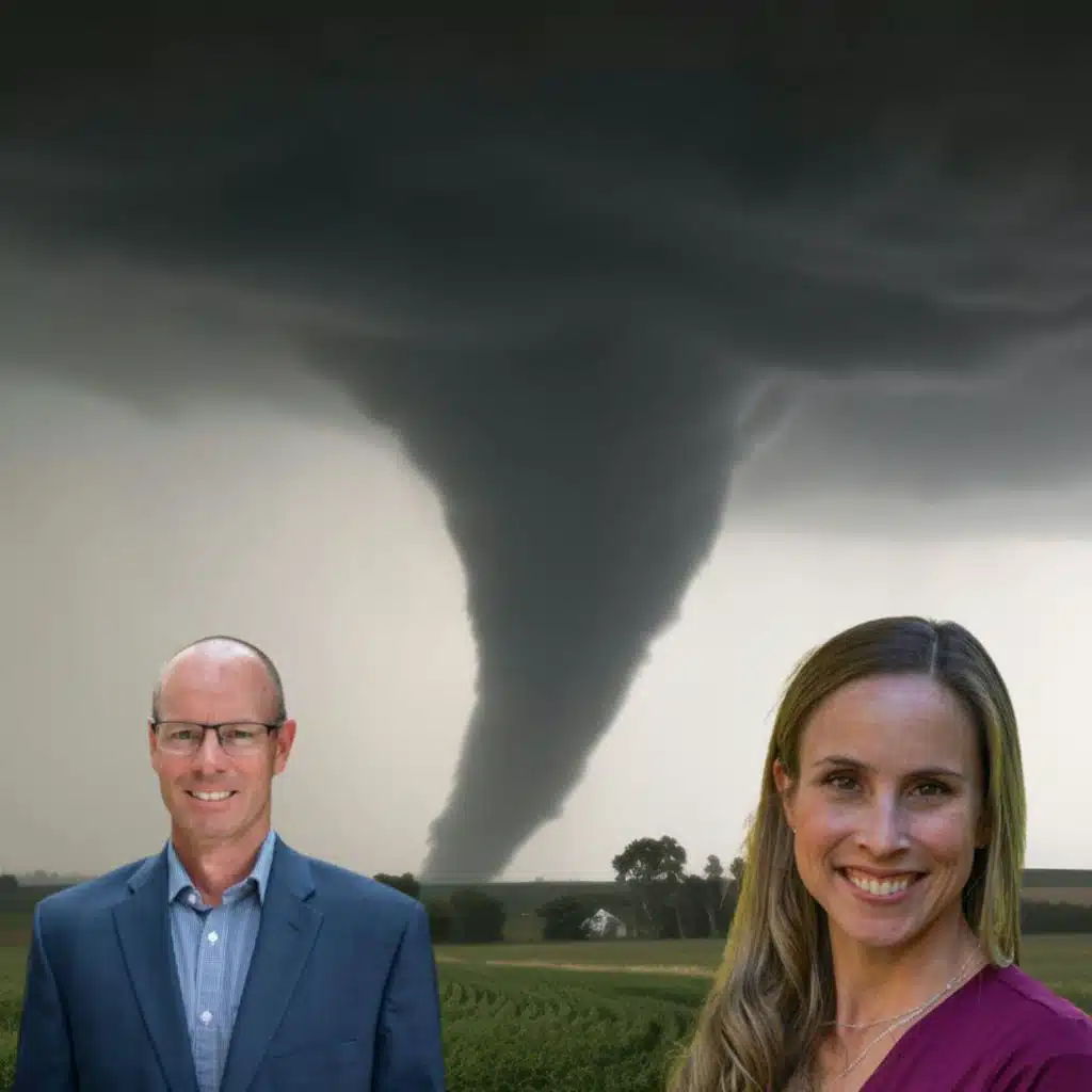 Tornado Researchers Dr. Jana Houser and Dr. Paul Markowski