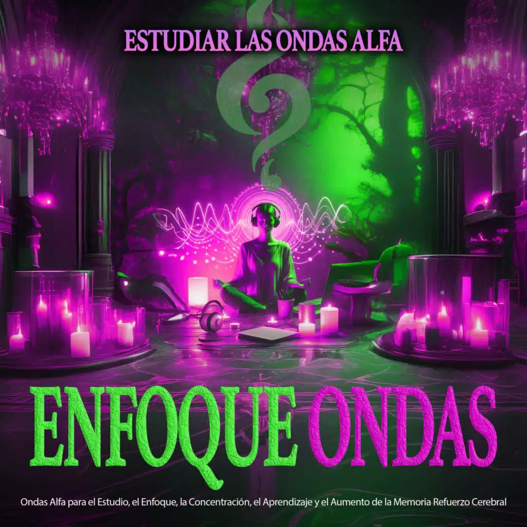 Enfoque Ondas: Ondas Alfa para el Estudio, el Enfoque, la Concentración, el Aprendizaje y el Aumento de la Memoria Refuerzo Cerebral