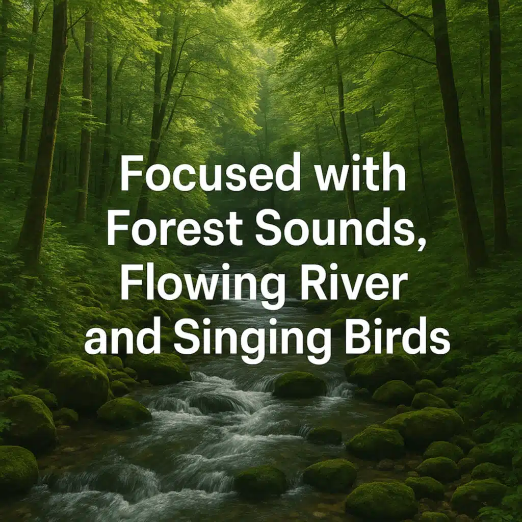 Focused with Forest Sounds, Flowing River and Singing Birds