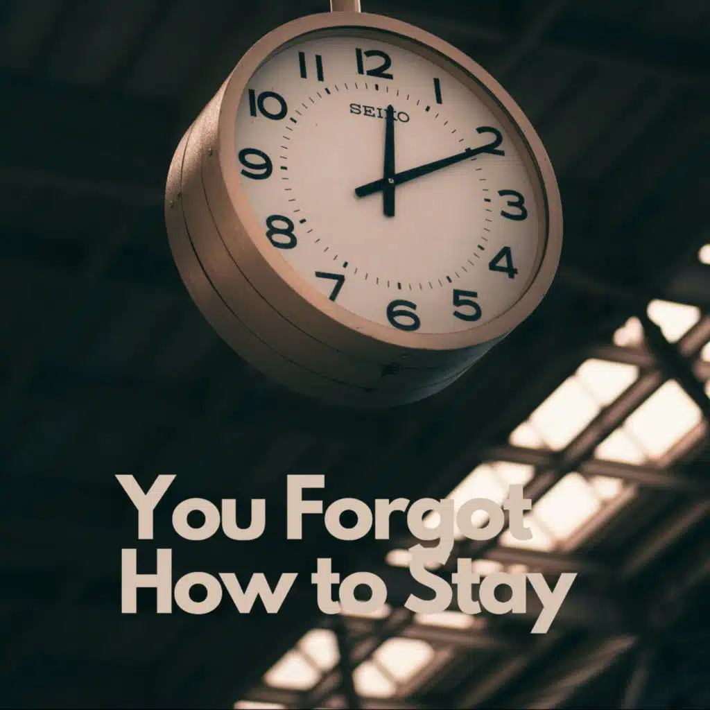 You Forgot How to Stay