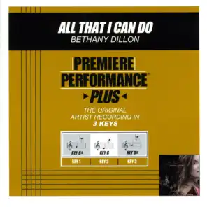 All That I Can Do (Performance Track In Key Of Db)