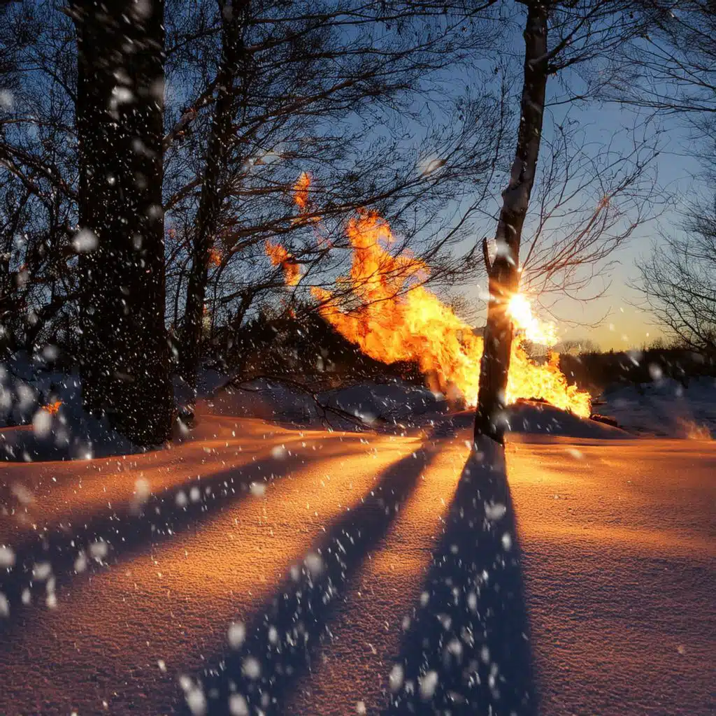 Music In The Shadows Cast By Fire And Falling Snow