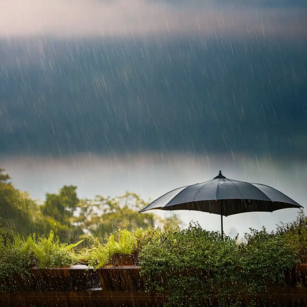 Shadows Blurred By Gentle Drizzle