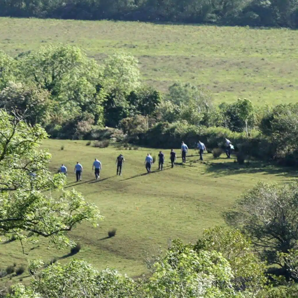 Searches are continuing on the farm of Michael Gaine