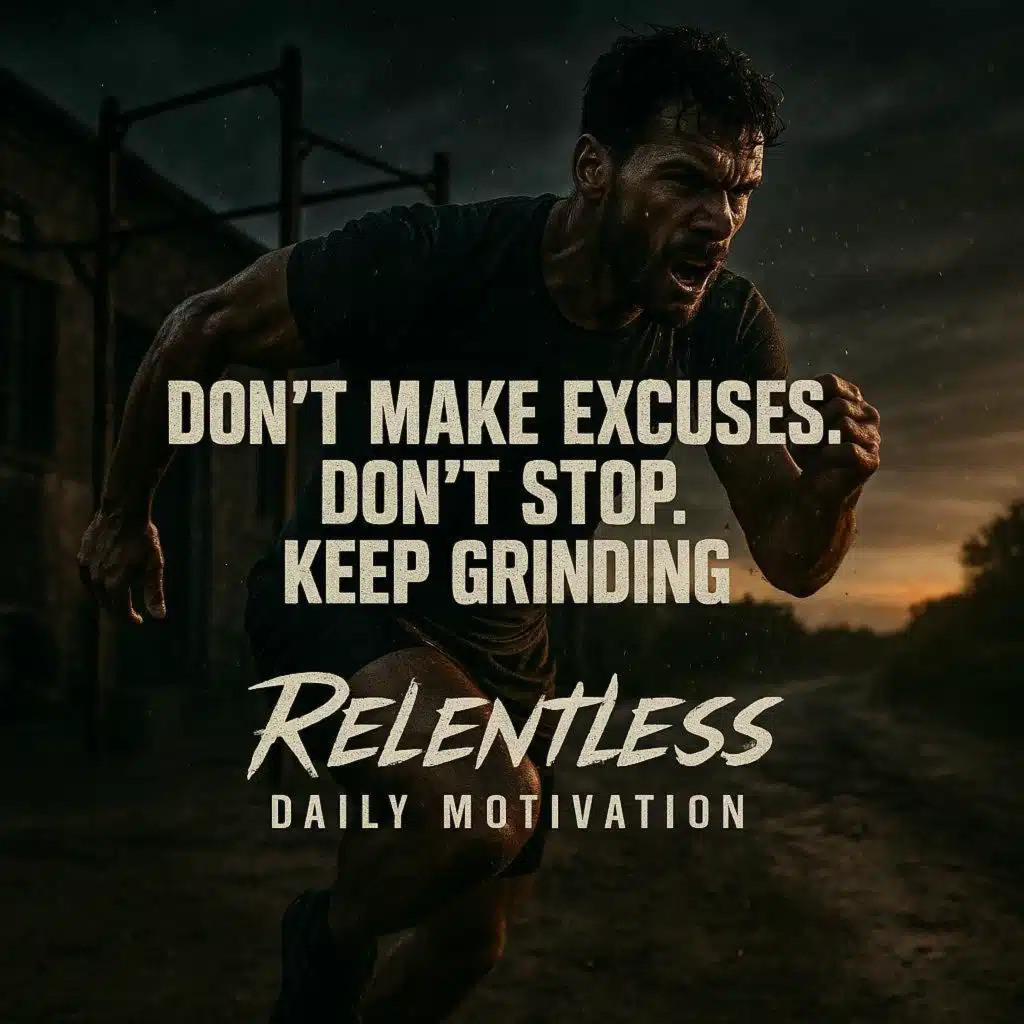 DON'T MAKE EXCUSES. DON'T STOP. KEEP GRINDING - Relentless Daily Motivation