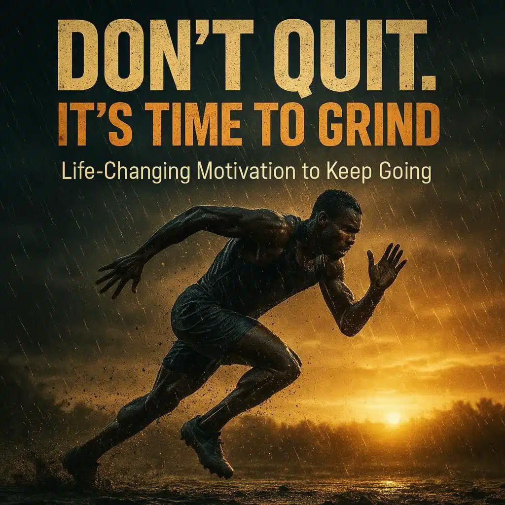 DON'T QUIT. IT'S TIME TO GRIND - Life-Changing Motivation to Keep Going