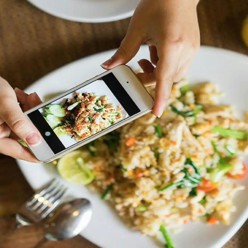 Do you take pictures of your food in restaurants?