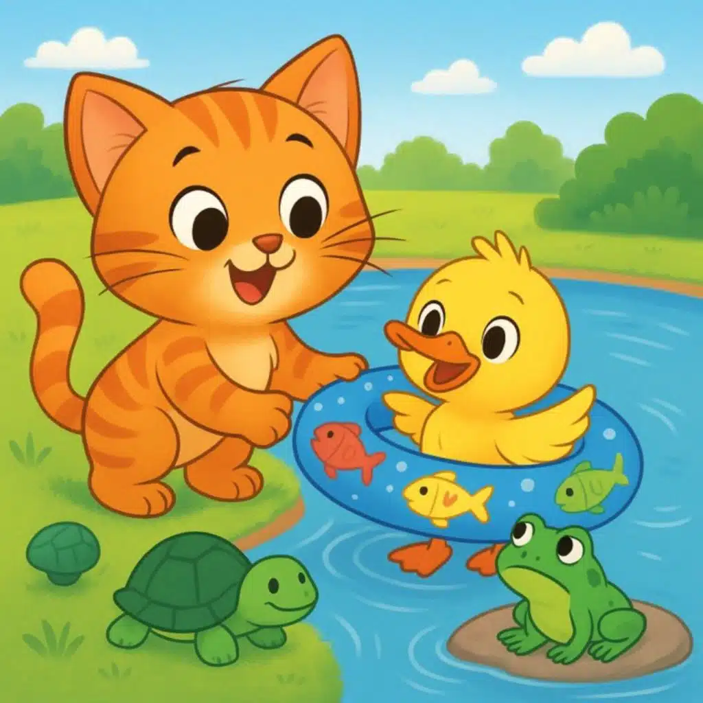 قصص روضة الأطفال: من أضاع عوّامة السباحة؟