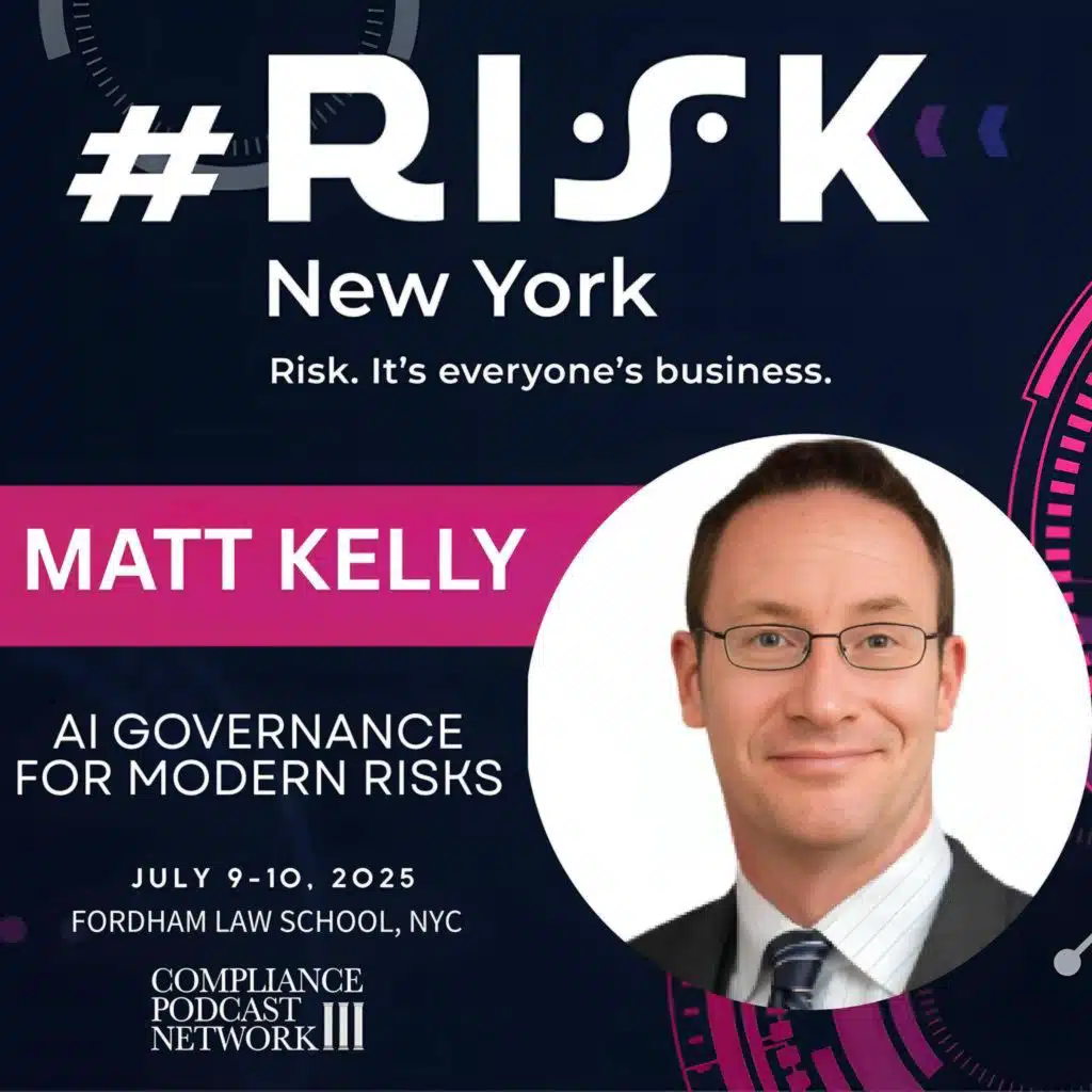 #Risk New York Speaker Series - The Future of AI Governance in GRC with Matt Kelly
