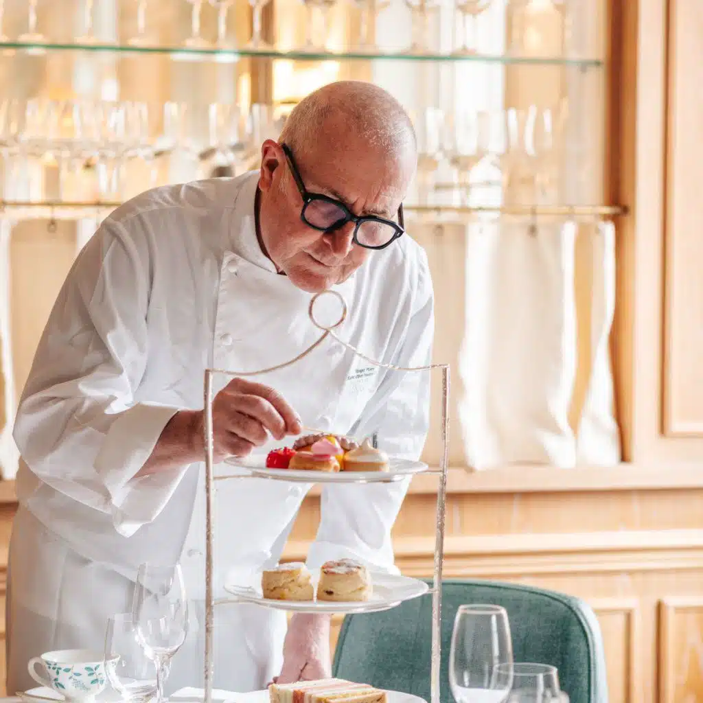 With Roger Pizey, Head of Pastry at Fortnum and Mason