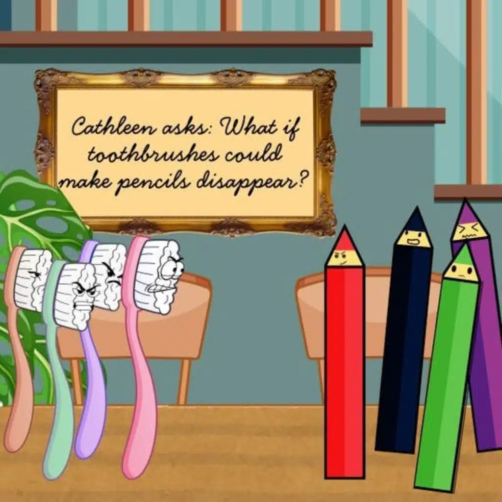 357. Cathleen asks: What if toothbrushes made pencils disappear?