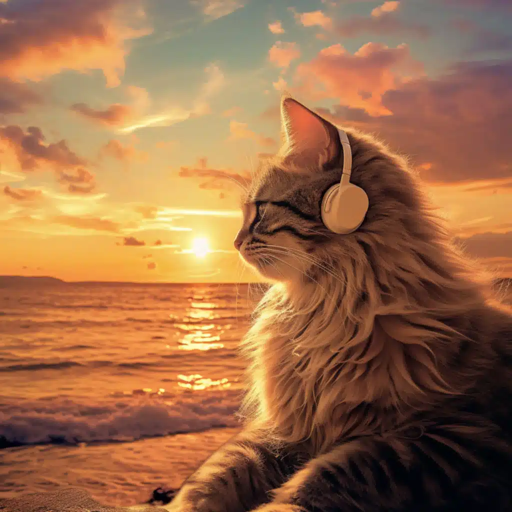 Serene Cadence in Feline Seas